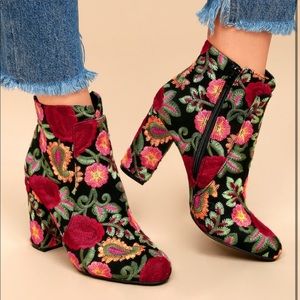 MIA embroidered booties